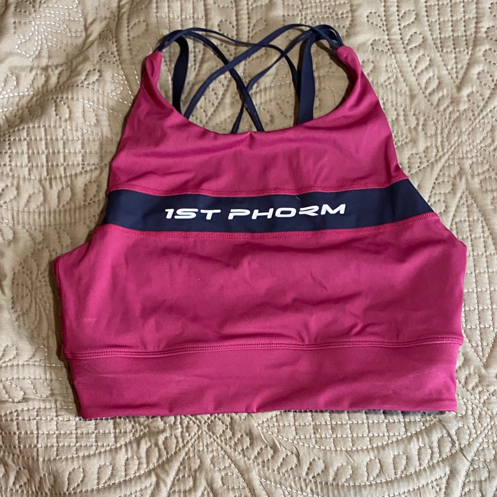 1st Phorm Women's Magenta Strappy Sports Bra